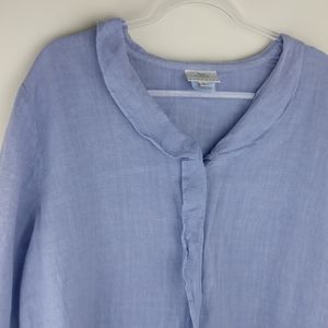 Hot Cotton Women's Linen Blouse Size L